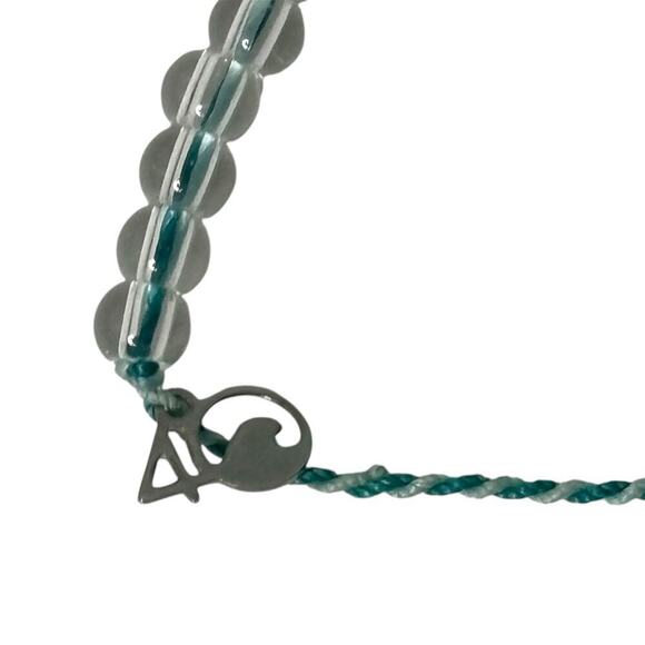 4Ocean Manta Ray Beaded Bracelet Teal Aqua with Gift Bag - Picture 3 of 4